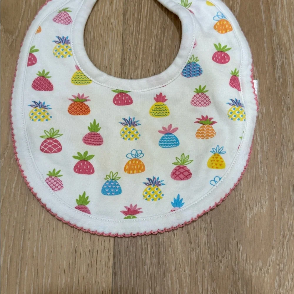 Kiss Kissy Pineapple Print Bib for Baby Girl